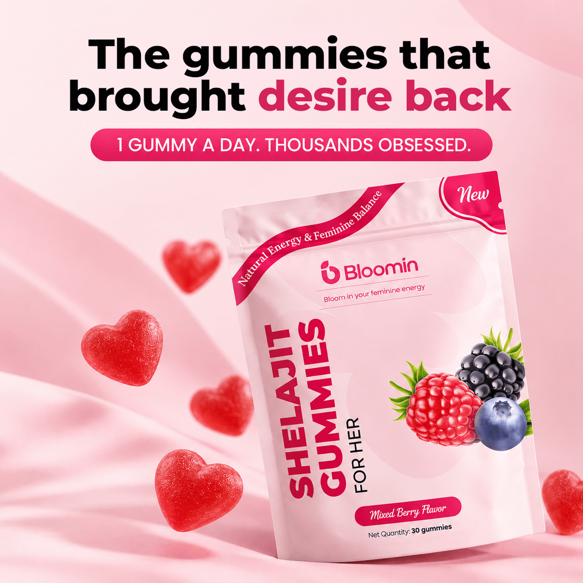 Bloomin - Shelajit Gummies - Bloomin
