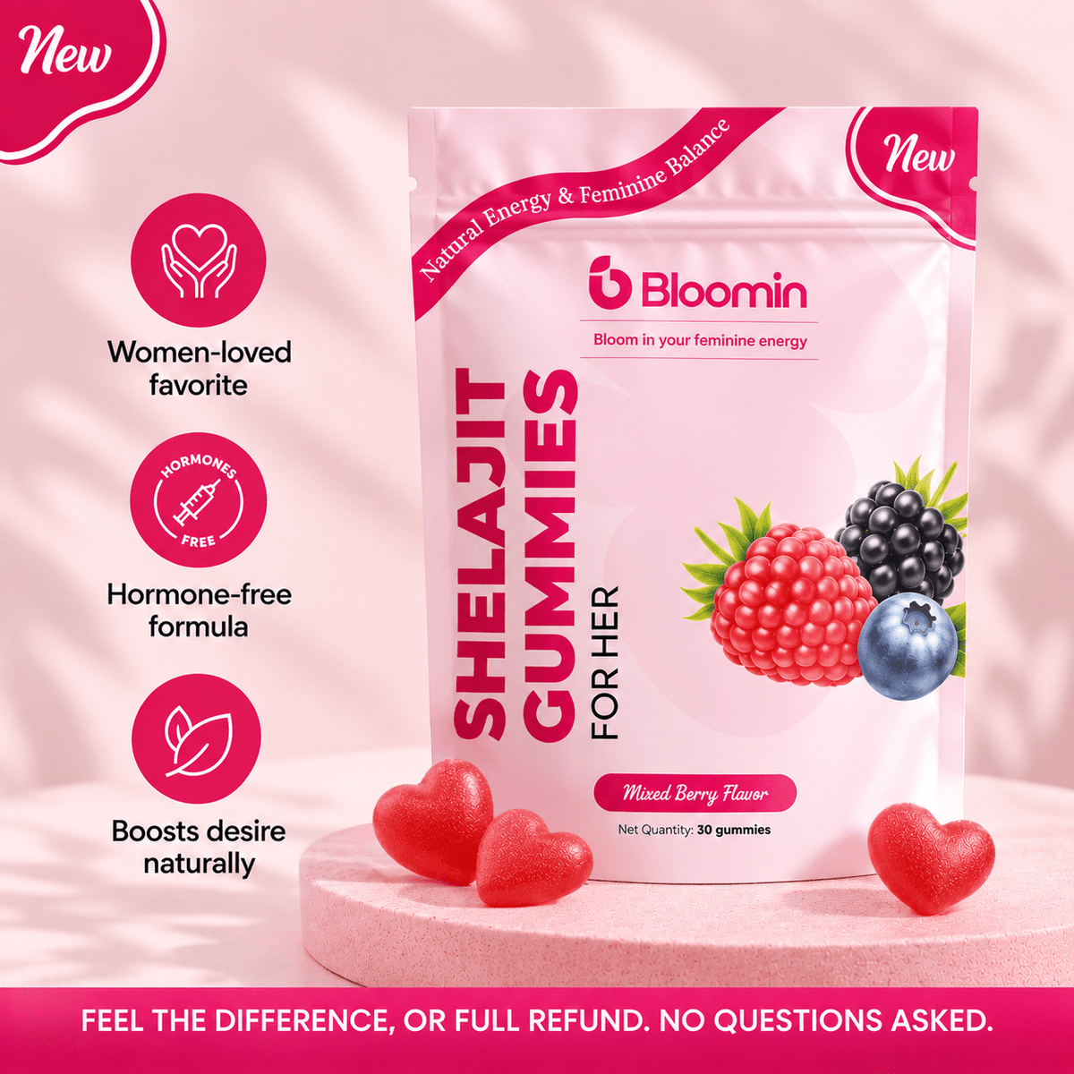 Bloomin - Shelajit Gummies - Bloomin